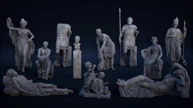 Roman Statues Pack Vol1 | Cosmos by Leartes
