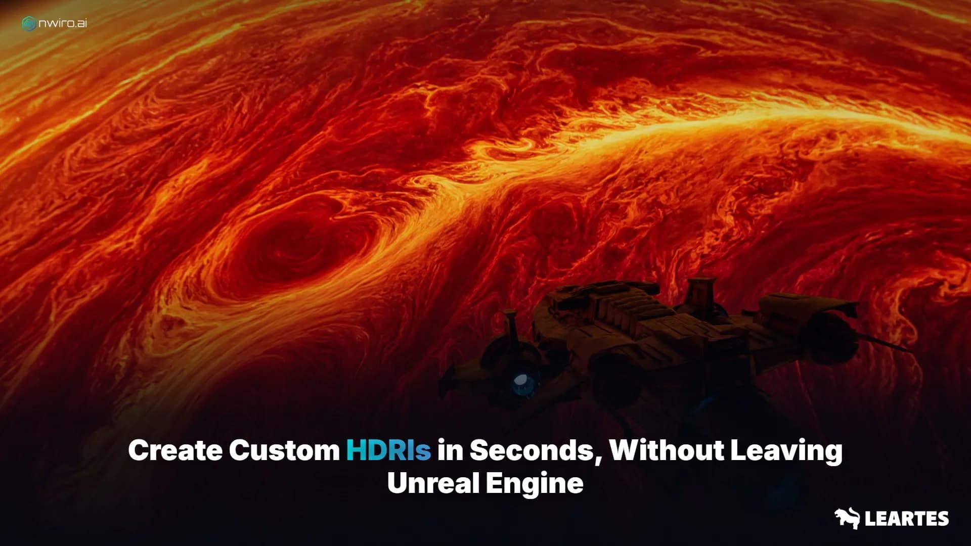 Custom 360° HDRI environment generated inside Unreal Engine 5