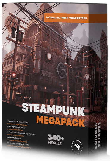 The Steampunk – Victorian Environment Megapack Box