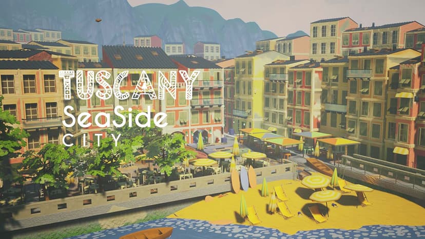 Stylized Tuscany Seaside City
