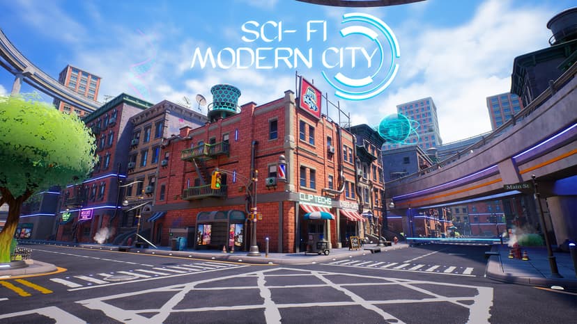 Stylized Sci-Fi Modern City