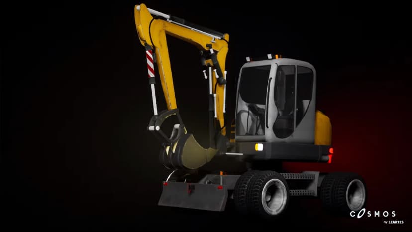 Driveable / Animated Excavator ( Material Variations )