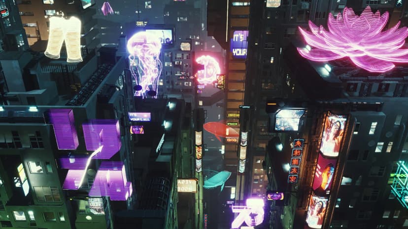 Cyberpunk Holograms / Neon Set