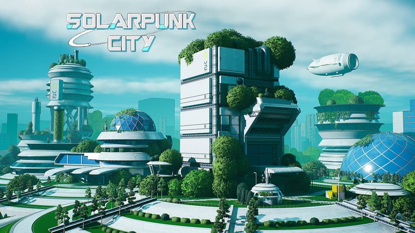 Stylized Solarpunk City