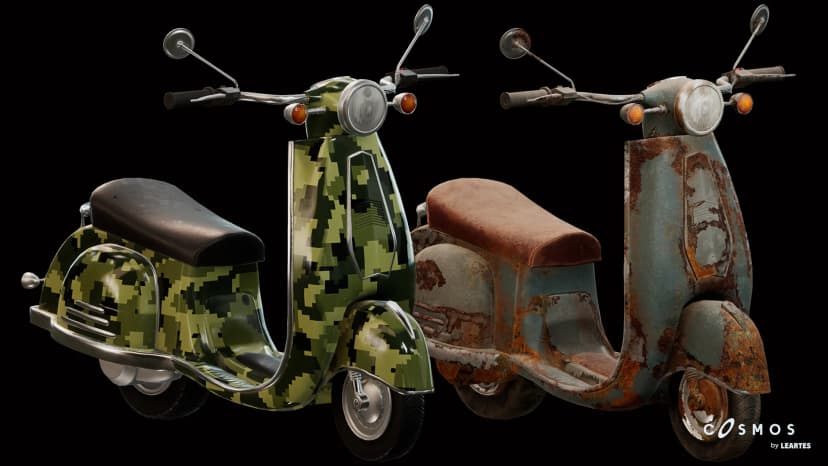 City Scooter - Rigged/BP Controllable w/Skins