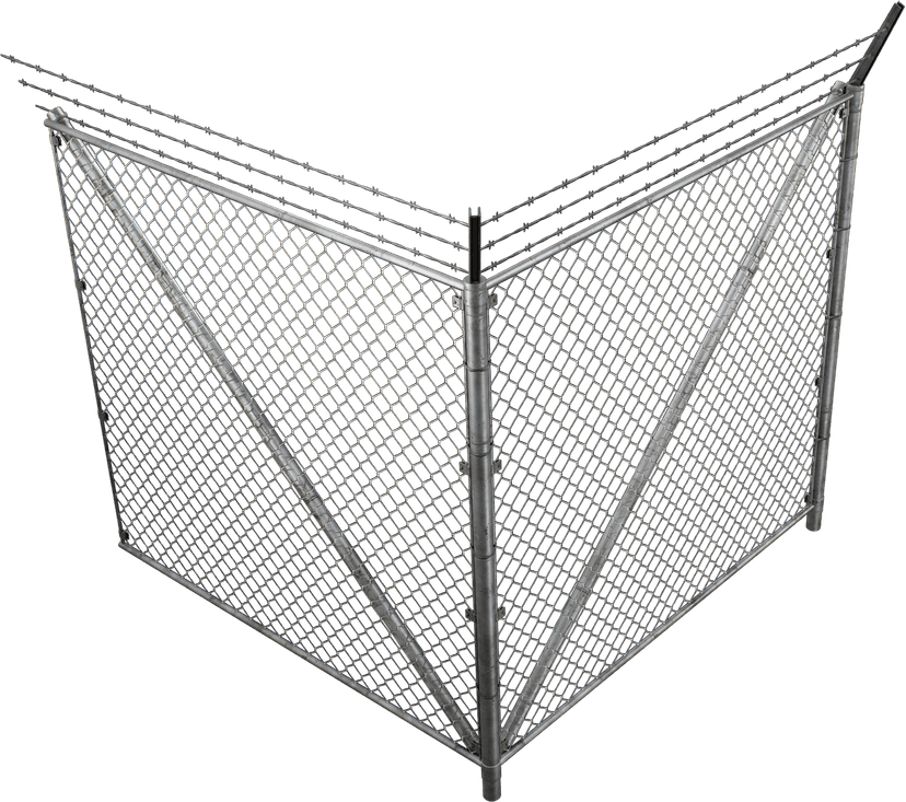 Wired Fence Corner