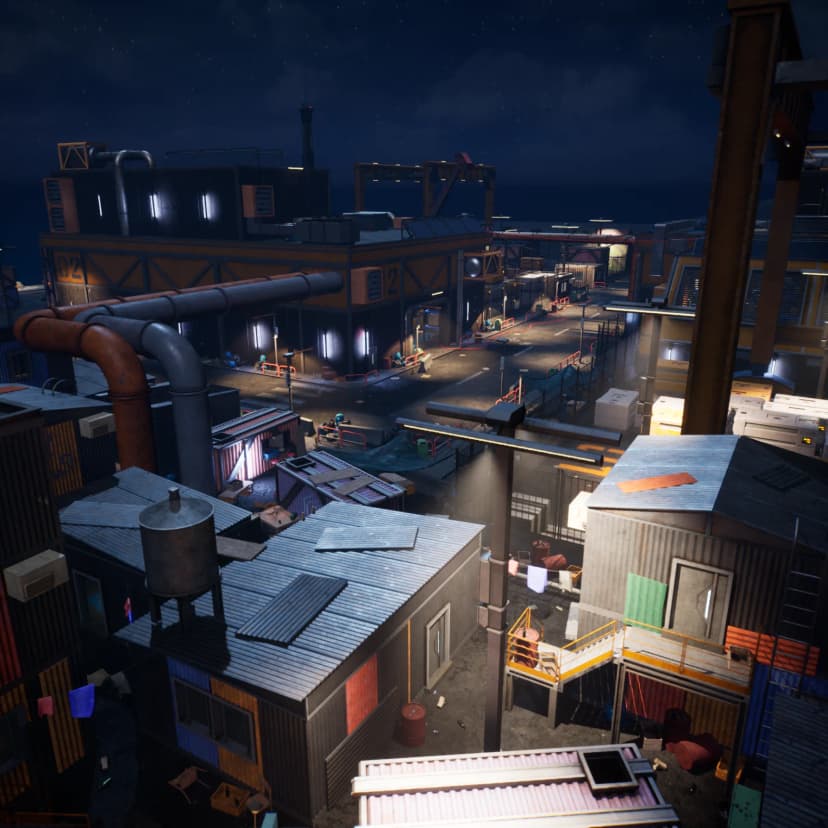 Cyberpunk Port City