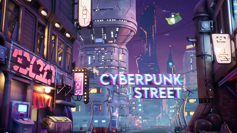 Stylized Cyberpunk Street