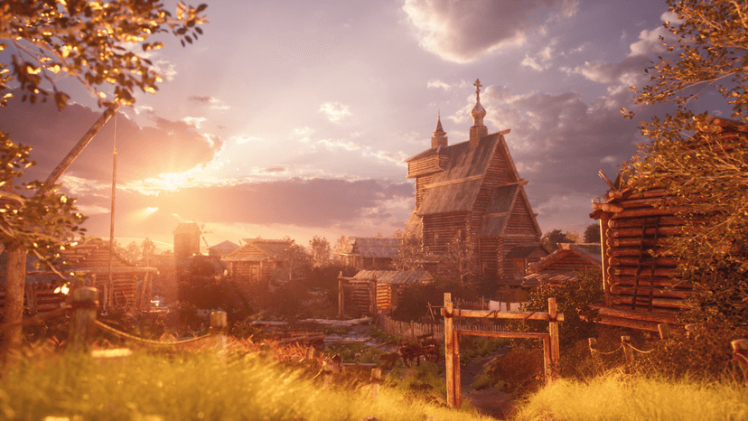 Medieval Russian Village
