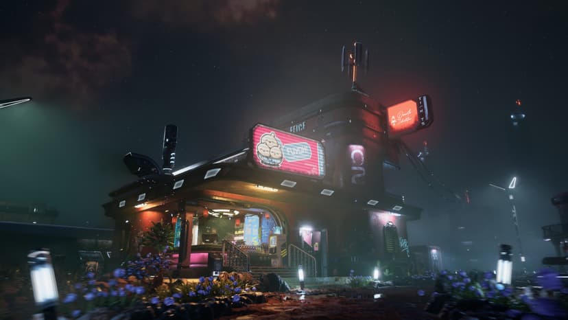 Fuyoh Cyberpunk Diner Environment