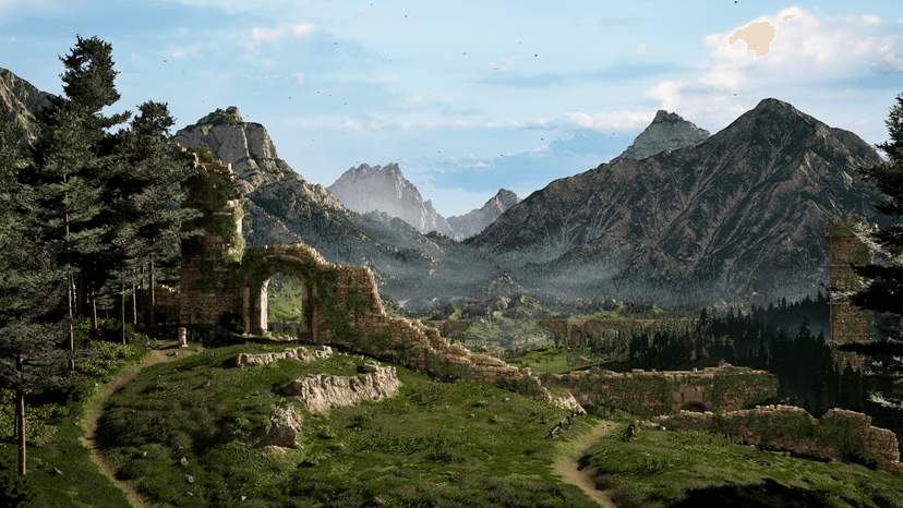 Forgotten Valley Ruins Environment
