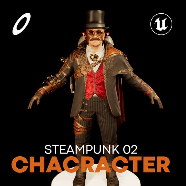 Steampunk Character / Professor Alaric Gearthart