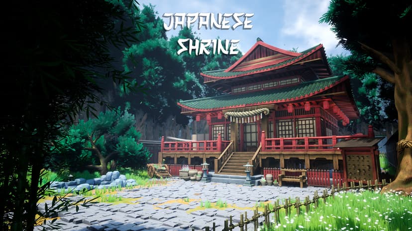 Stylized Japanese Shrine