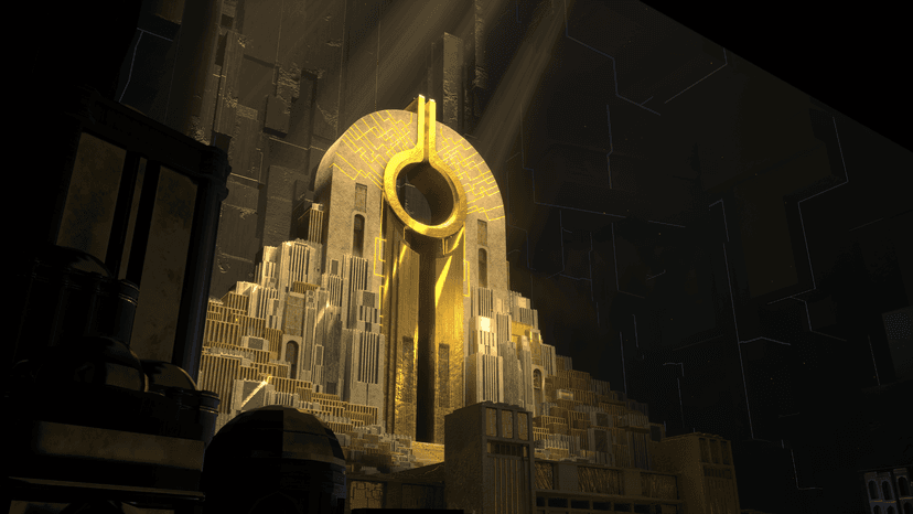 Sci - Fi Machine Temple