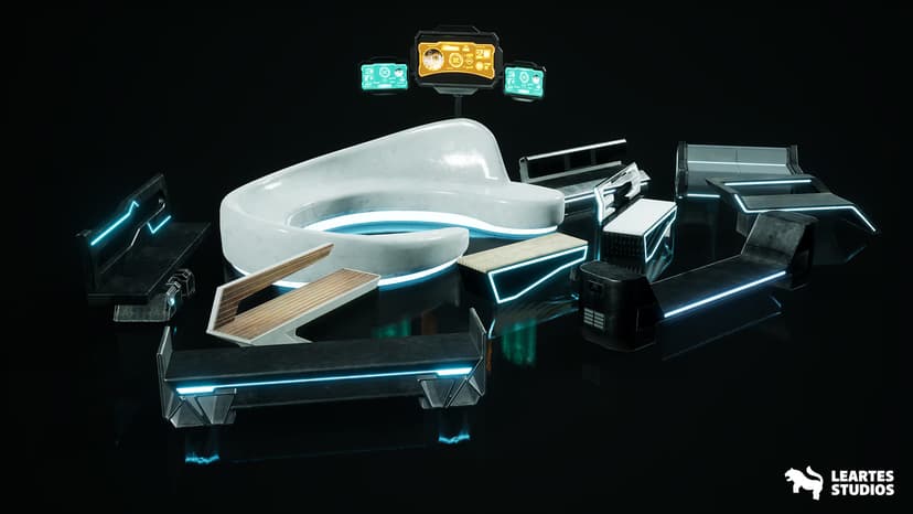 Cyberpunk Benches