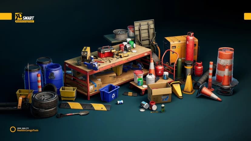 Realistic Garage Tools (Unreal engine)