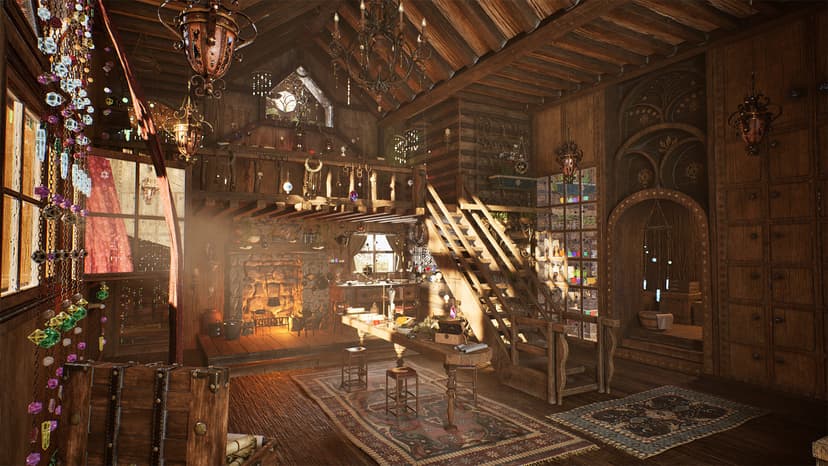 Fantasy Alchemist House Environment
