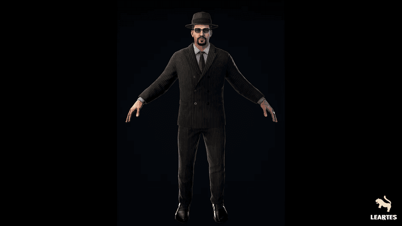 1950s Businessman / Mafia Character / NPC / Rigged
