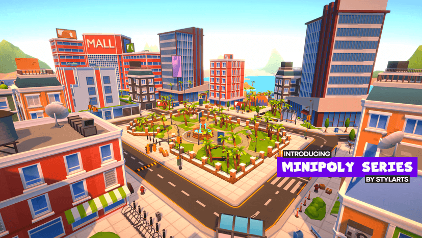 Minipoly Series - Modern Island City ( Stylized Lowpoly Environment )