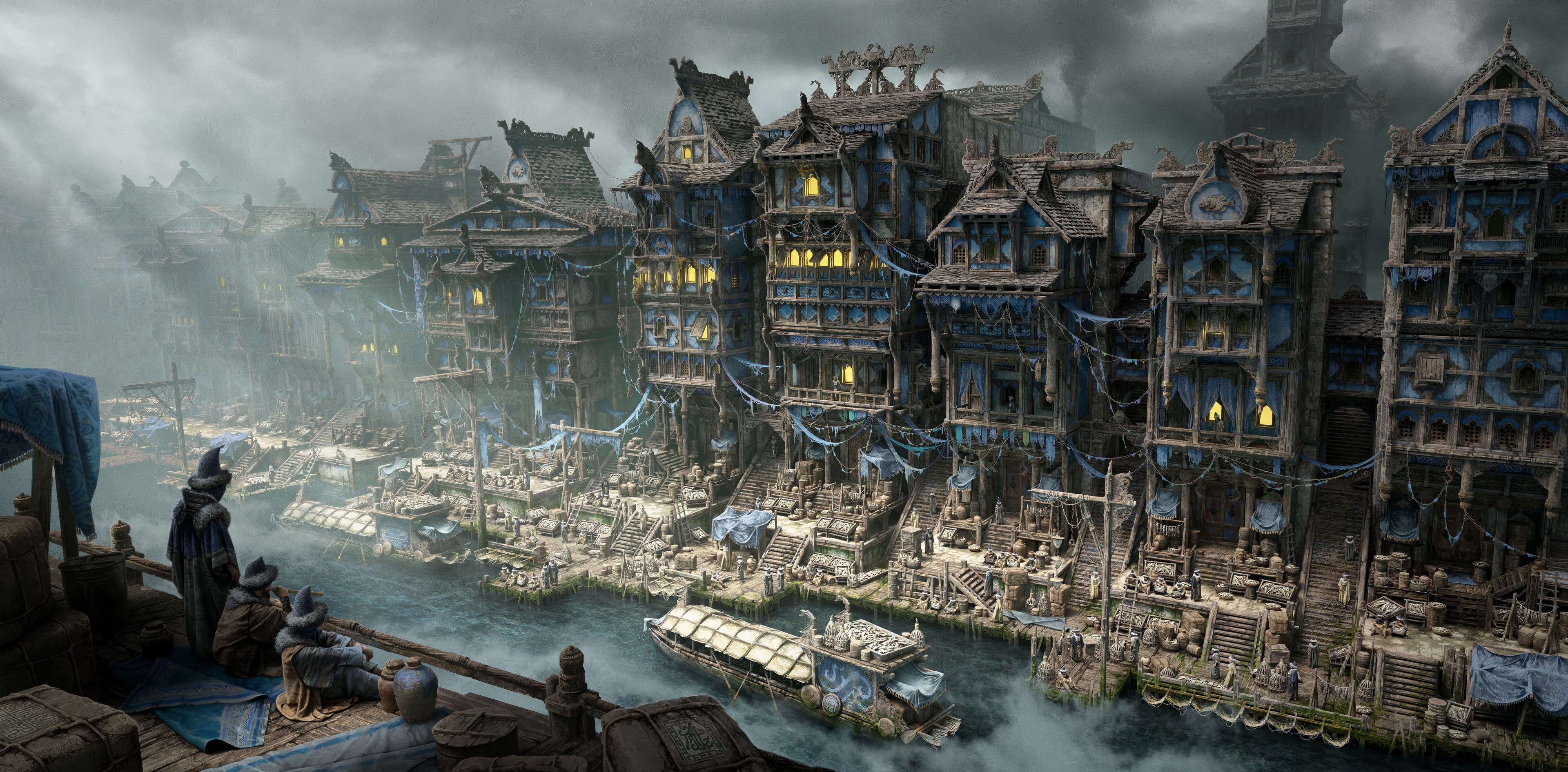 Veiled Realms - The Fisherman's District banner