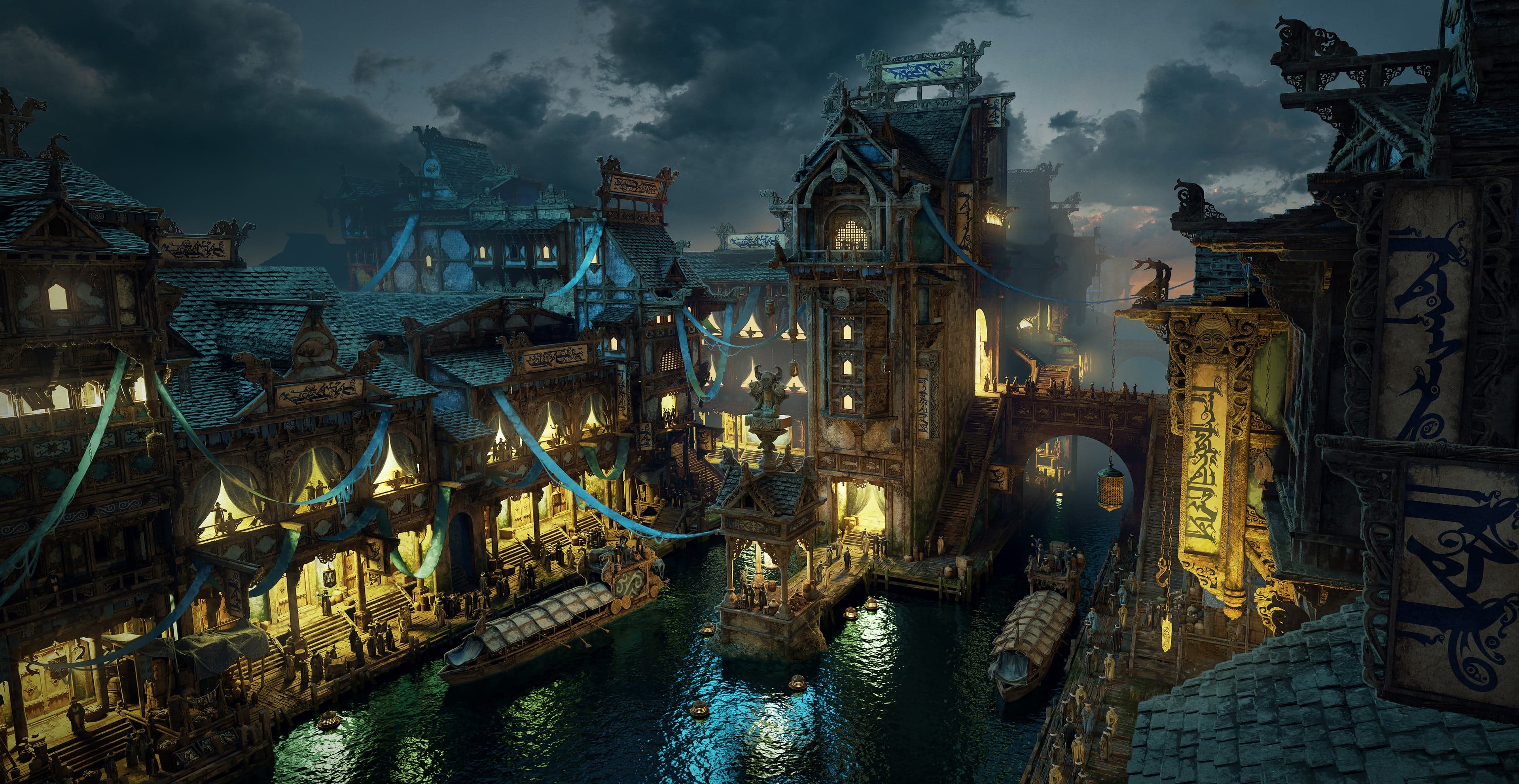 Veiled Realms- Fisherman Bar Streets banner